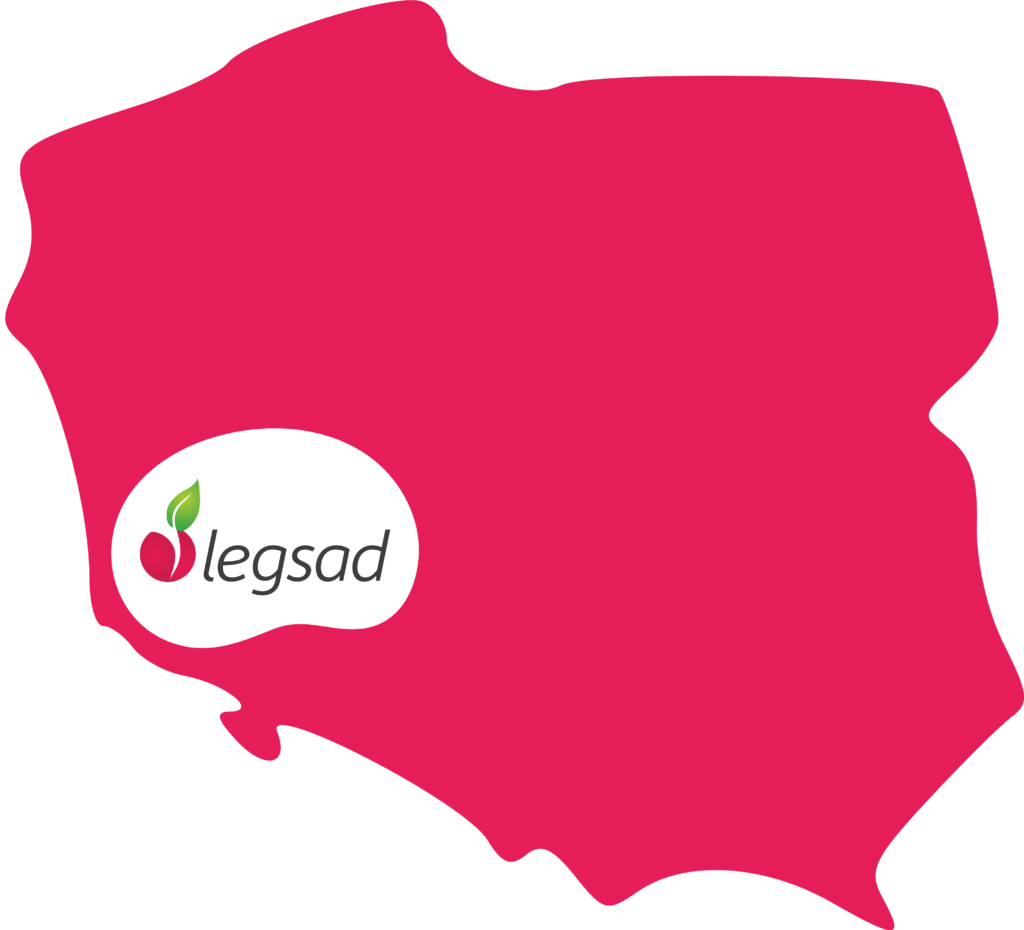 Lokalizacja Legsadu oferującego pracę sezonową na mapie Polski
