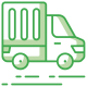 Zielona ikona ciężarówki